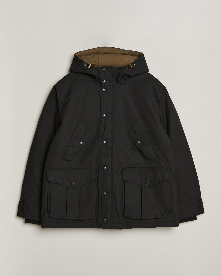 Filson Waxed Mountain Parka Black – Noir