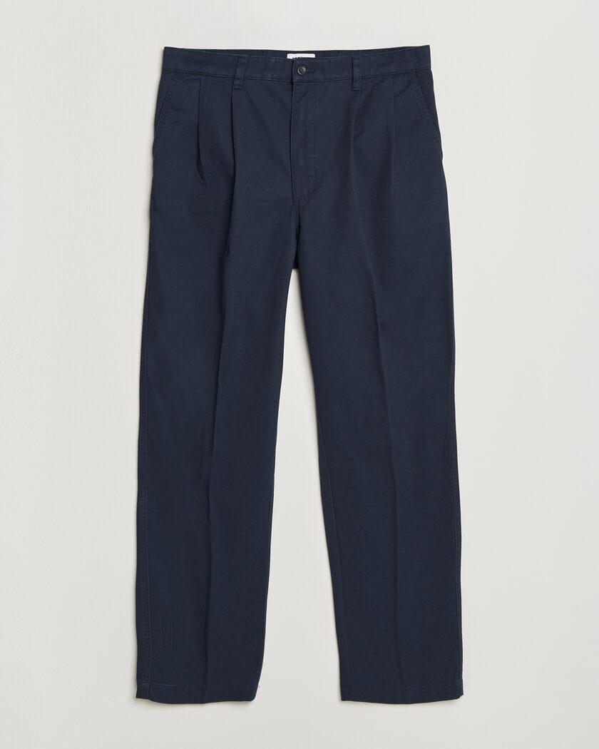 Dockers Original Pleated Chino Loose Navy – Bleu