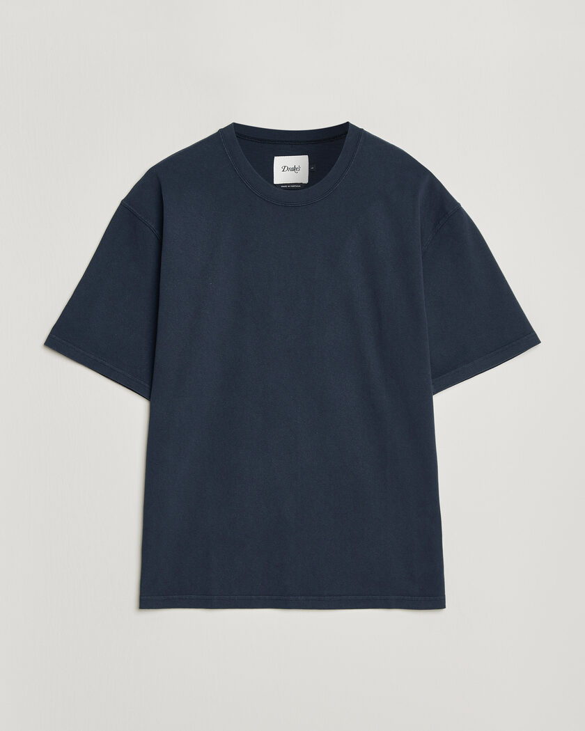 Drake's Short Sleeve Hiking T-Shirt Navy – Bleu