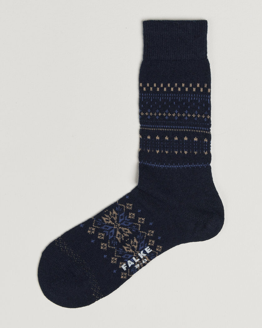 Falke Sky Limit Fairisle Socks Space Blue – Bleu
