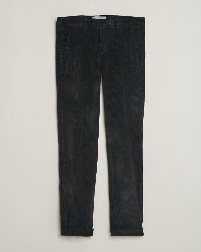 Briglia 1949 Slim Fit Corduroy Trousers Black – Noir