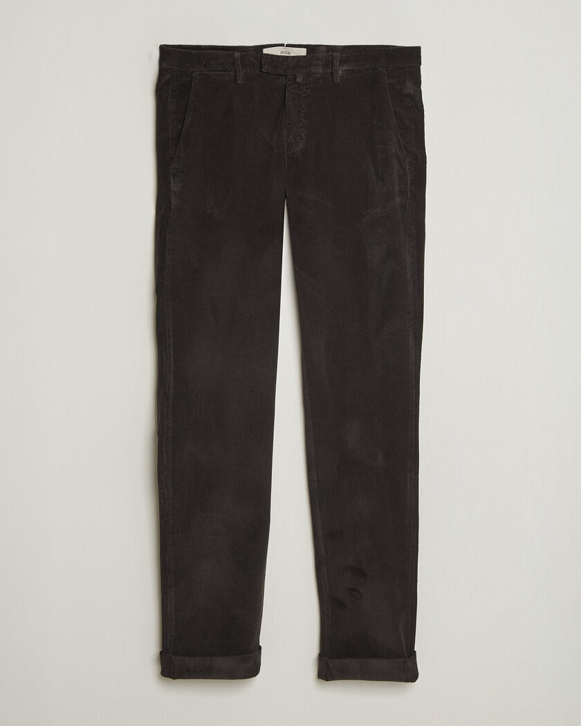 Briglia 1949 Slim Fit Corduroy Trousers Dark Brown – Marron