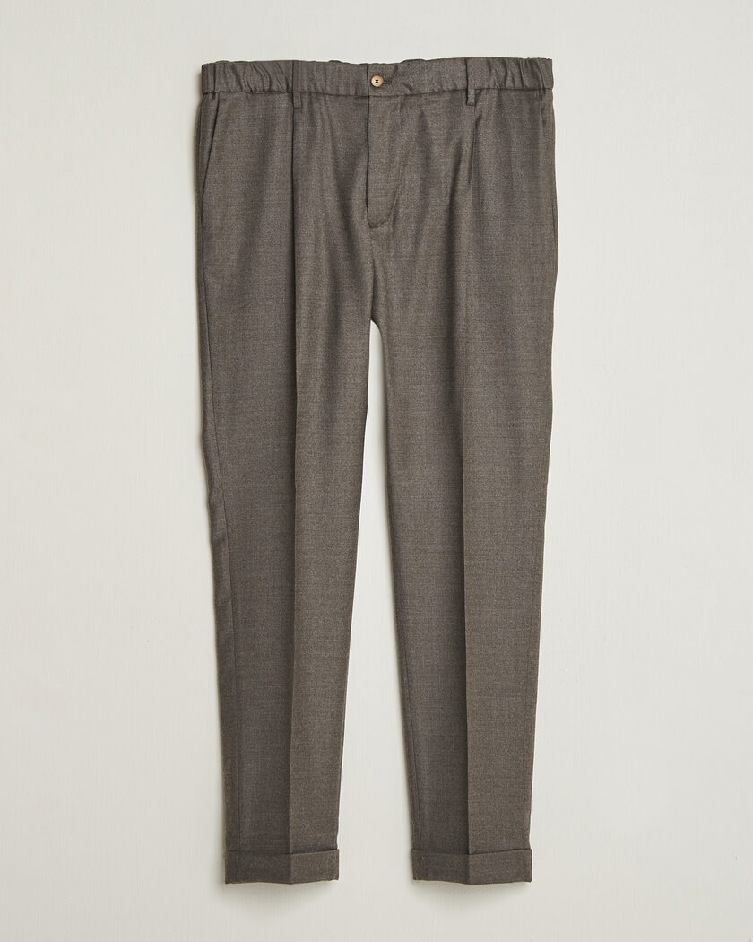 Briglia 1949 Isola Stretch Flannel Trousers Brown – Marron