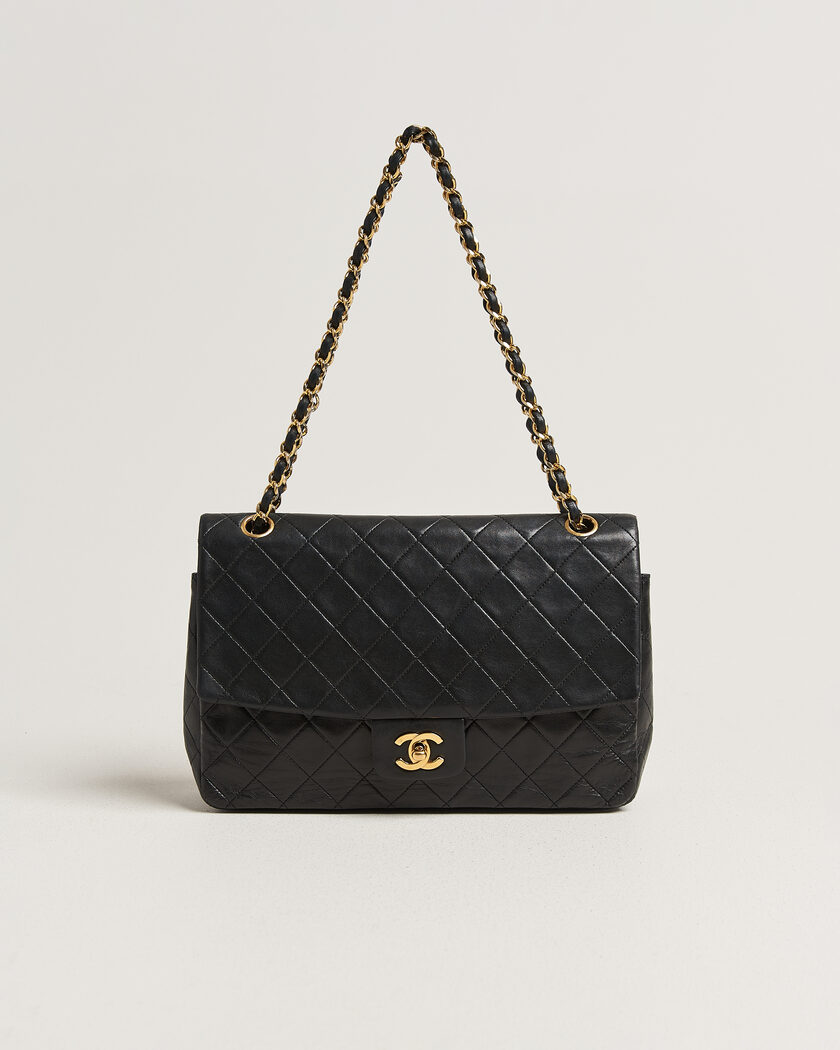 Chanel Pre-Owned Vintage Classic Flap Bag Lambskin Black – Noir