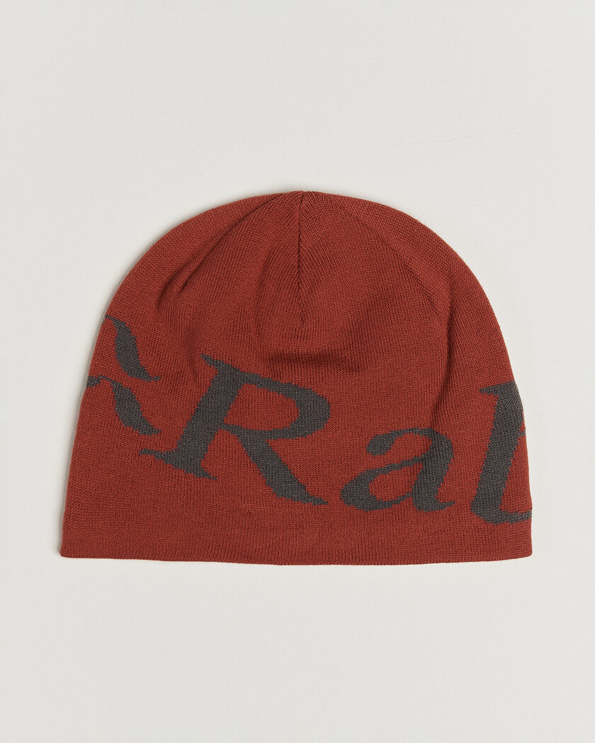 Rab Logo Beanie Tuscan Red/Graphene – Rouge