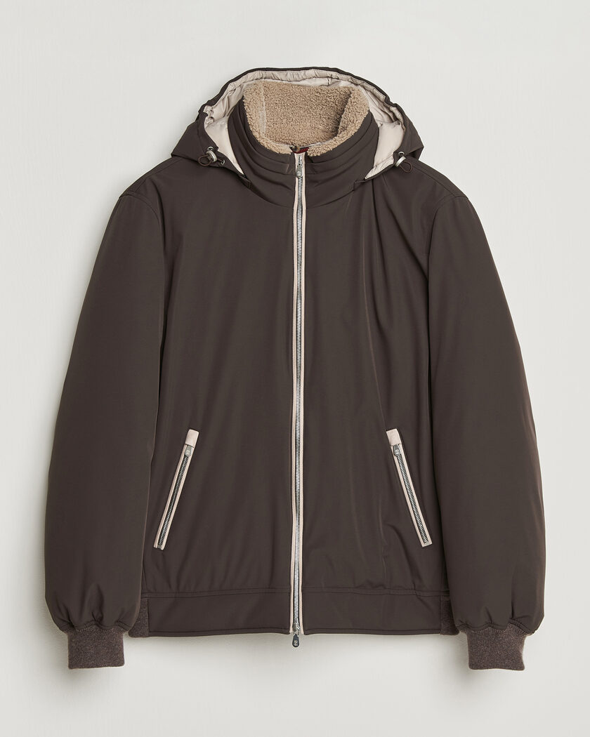 Brunello Cucinelli Padded Jacket Dark Brown – Marron