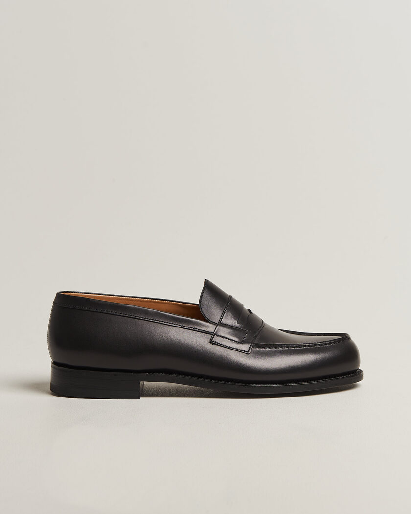 J.M. Weston 180 Penny Loafer Black Calf – Noir
