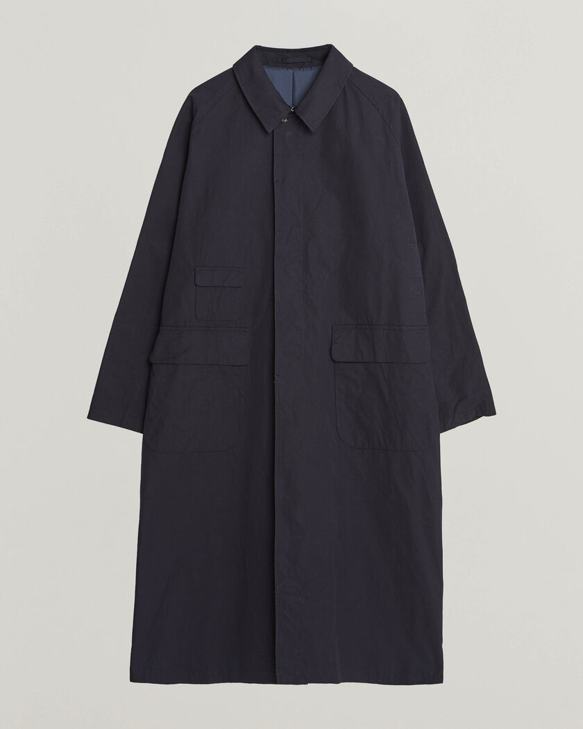 BEAMS PLUS Oxford Over Coat Navy – Bleu