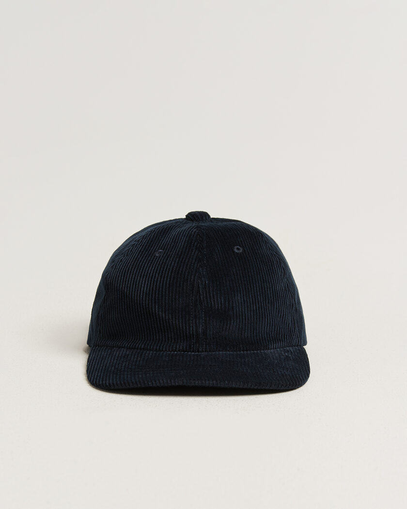 BEAMS PLUS 6 Panel Corduroy Cap Navy – Bleu