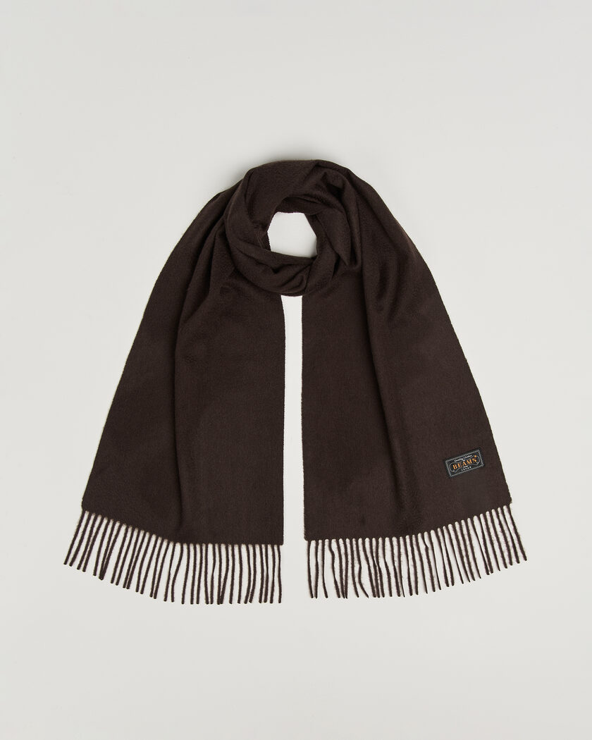 BEAMS PLUS Cashmere Scarf Dark Brown – Marron