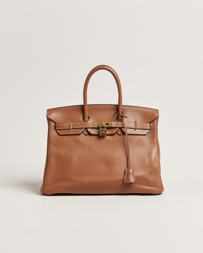 Hermès Pre-Owned Birkin 35 Togo Leather Gold – Marron