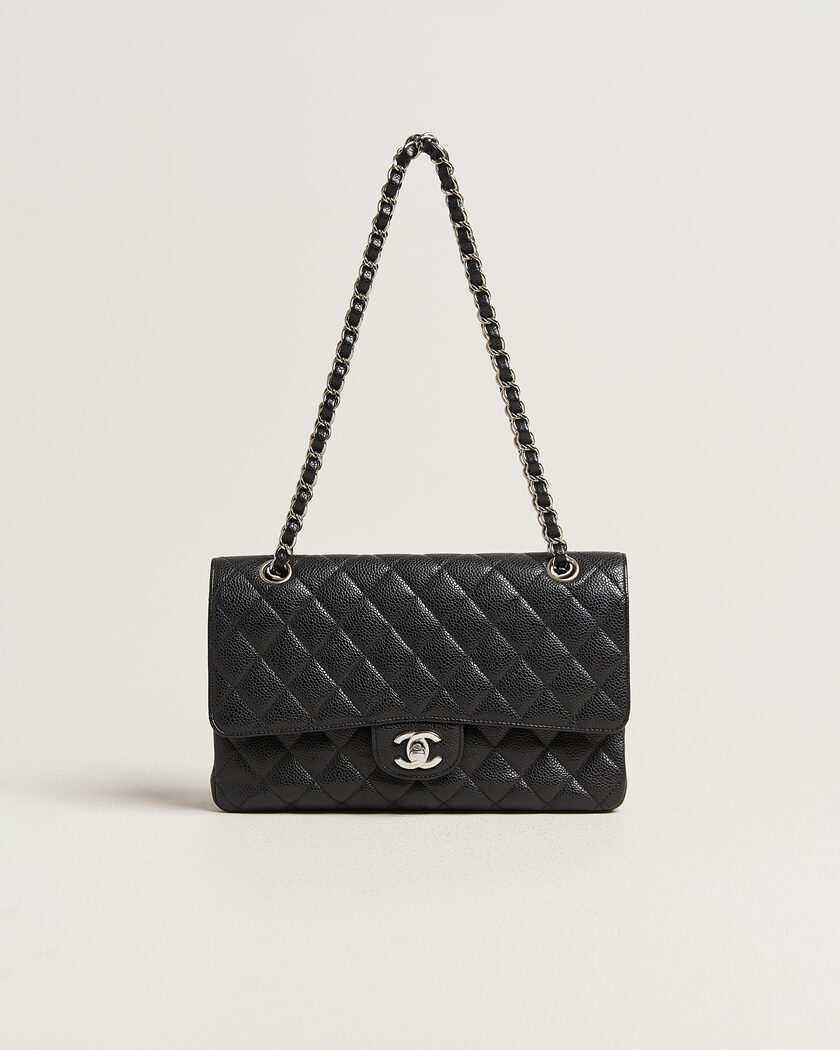 Chanel Pre-Owned Classic Medium Single Flap Bag Caviar Black – Noir