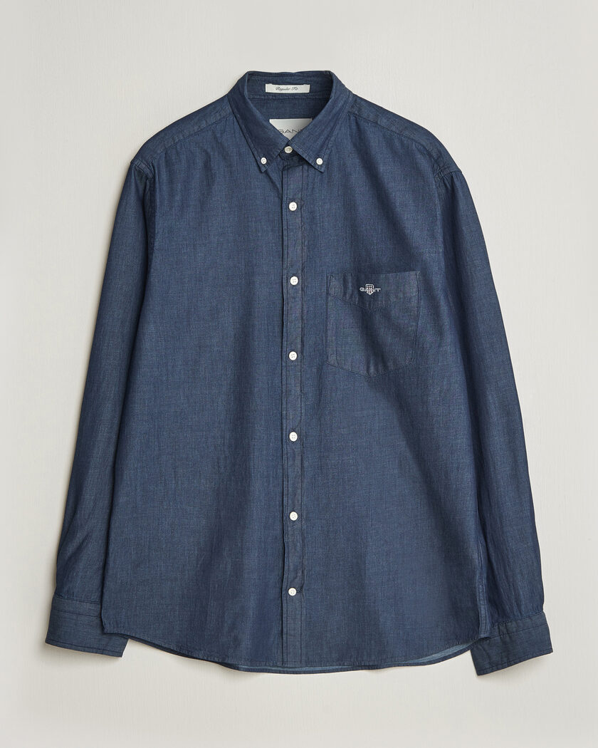 Gant Regular Fit Indigo Shirt Dark Indigo – Bleu