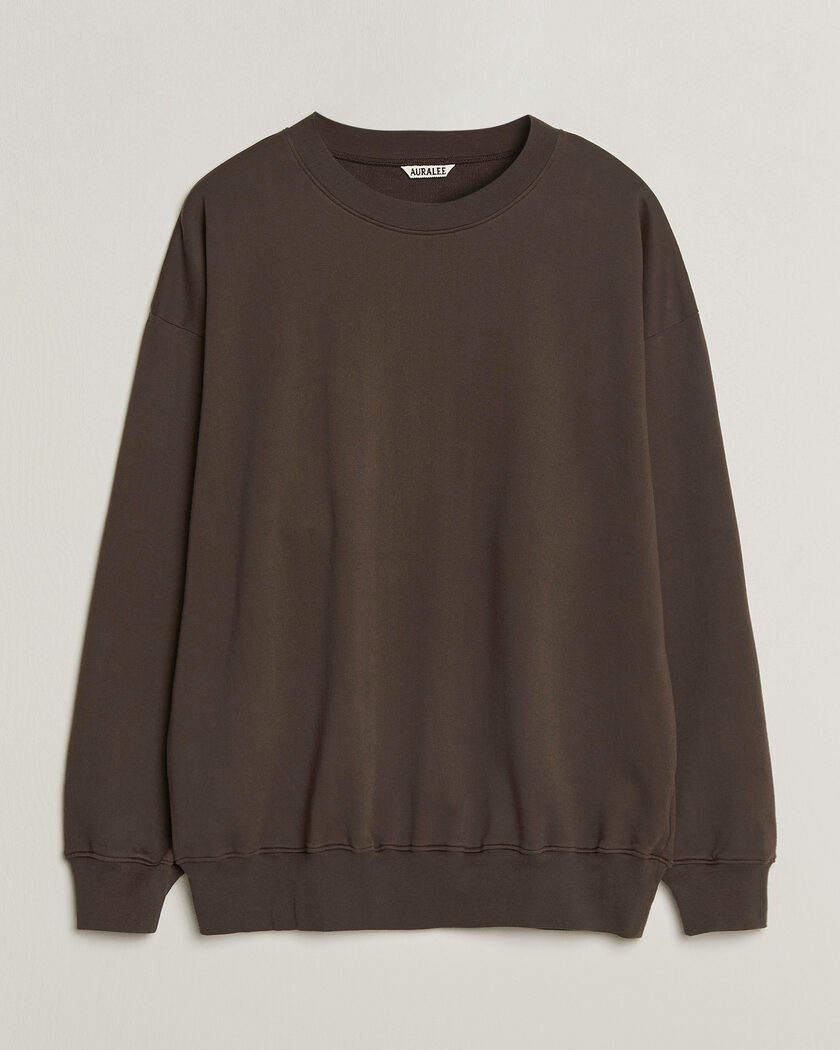 Auralee Super High Gauge Sweat Pullover Dark Brown – Marron