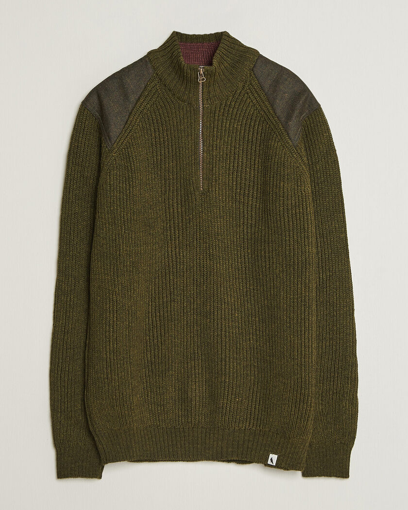 Peregrine Foxton Quarter Zip Jumperr Olive – Vert