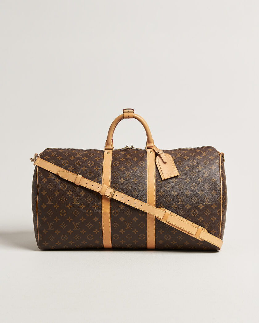 Louis Vuitton Pre-Owned Keepall 55 Bandoulière Monogram – Marron
