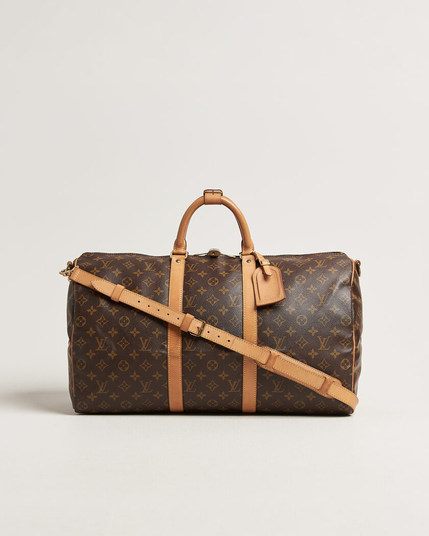 Louis Vuitton Pre-Owned Keepall 50 Bandoulière Monogram – Marron