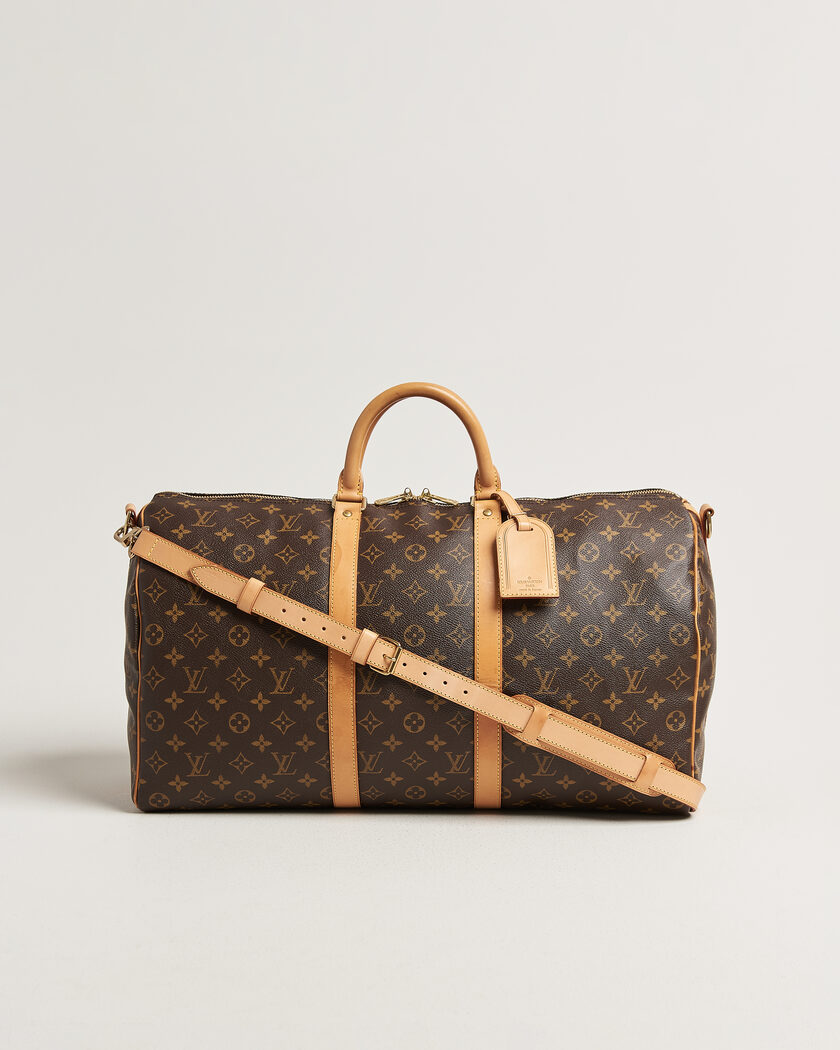 Louis Vuitton Pre-Owned Keepall 50 Bandoulière Monogram – Marron