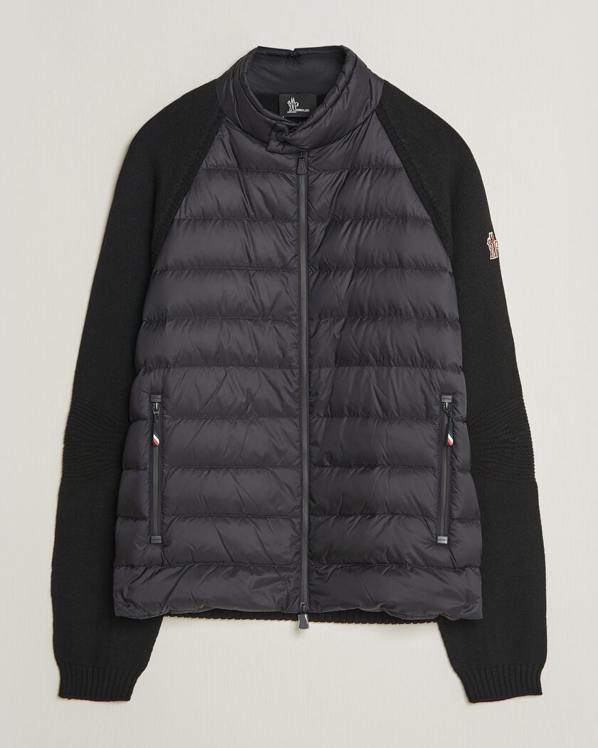 Moncler Grenoble Padded Hybrid Cardigan Black – Noir