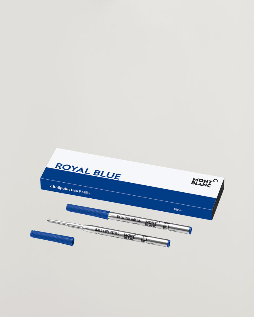 Montblanc 2 Ballpoint Pen Refill Fine Royal Blue – Bleu
