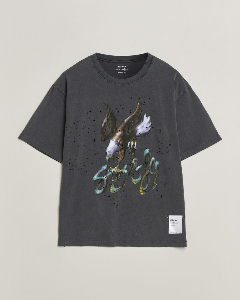 Satisfy MothTech T-Shirt Aged Black Eagle – Noir