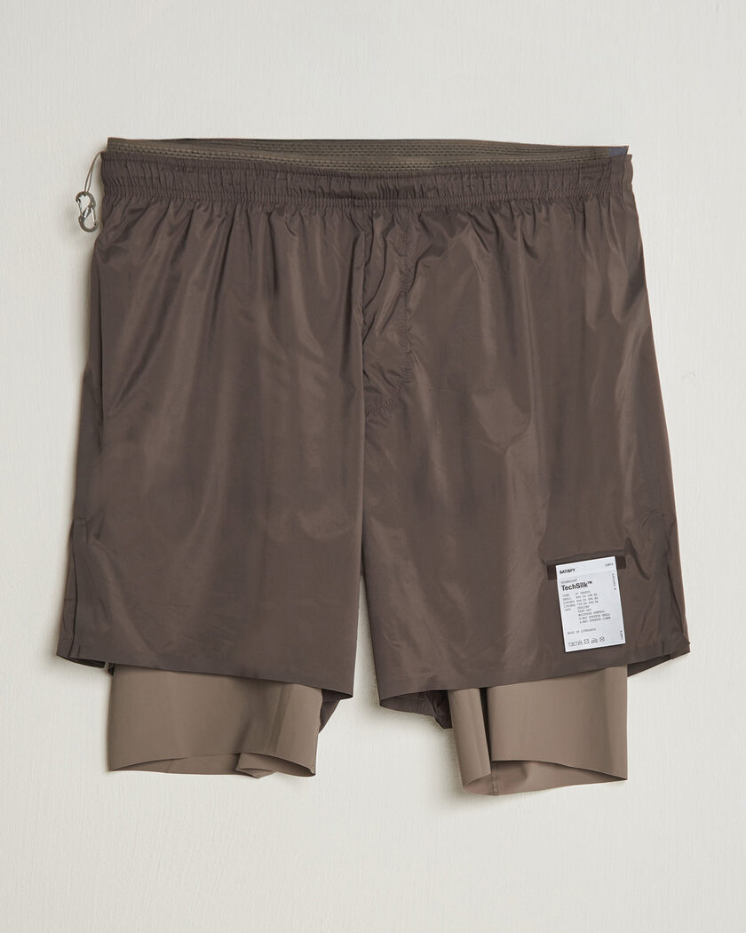 Satisfy TechSilk 8 Inch Shorts Quicksand – Marron