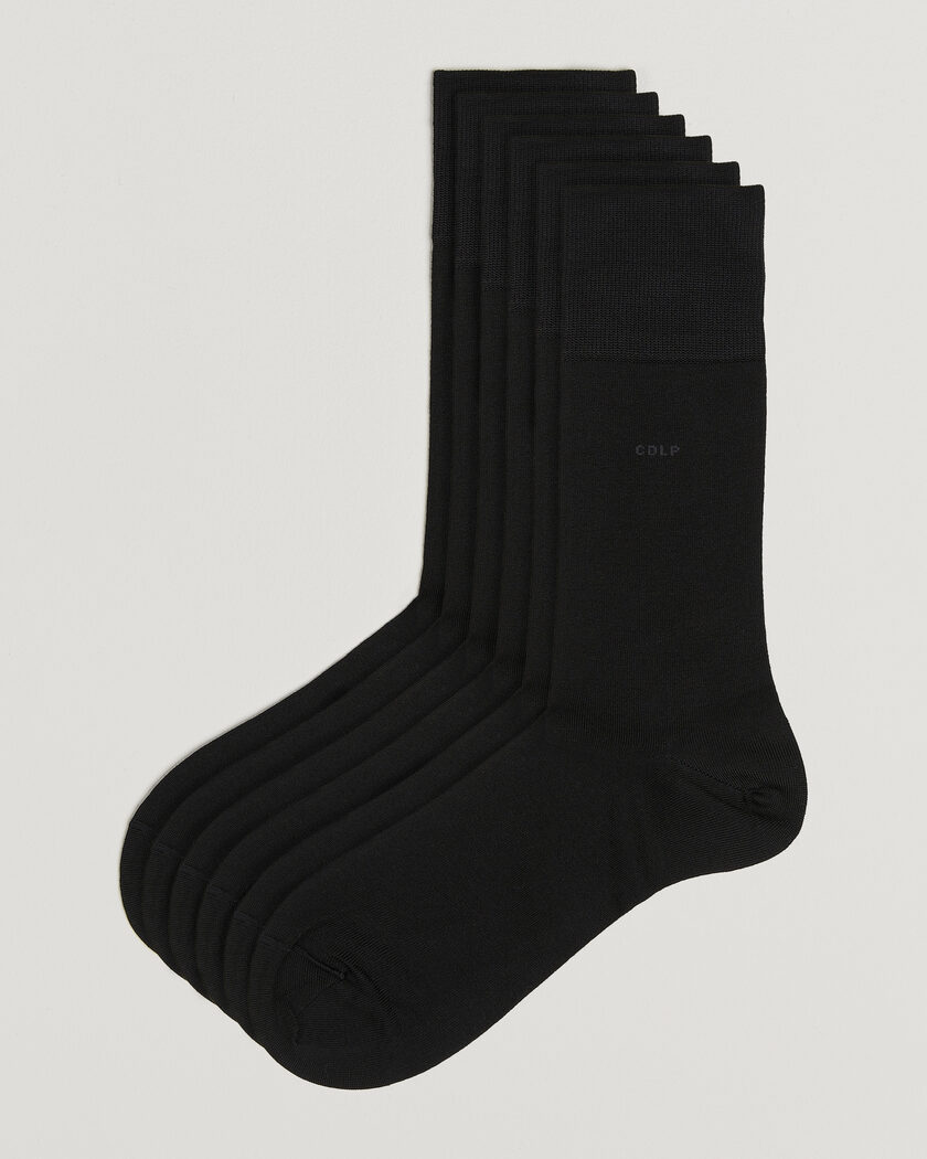 CDLP 6-Pack Mid Length Socks Black – Noir