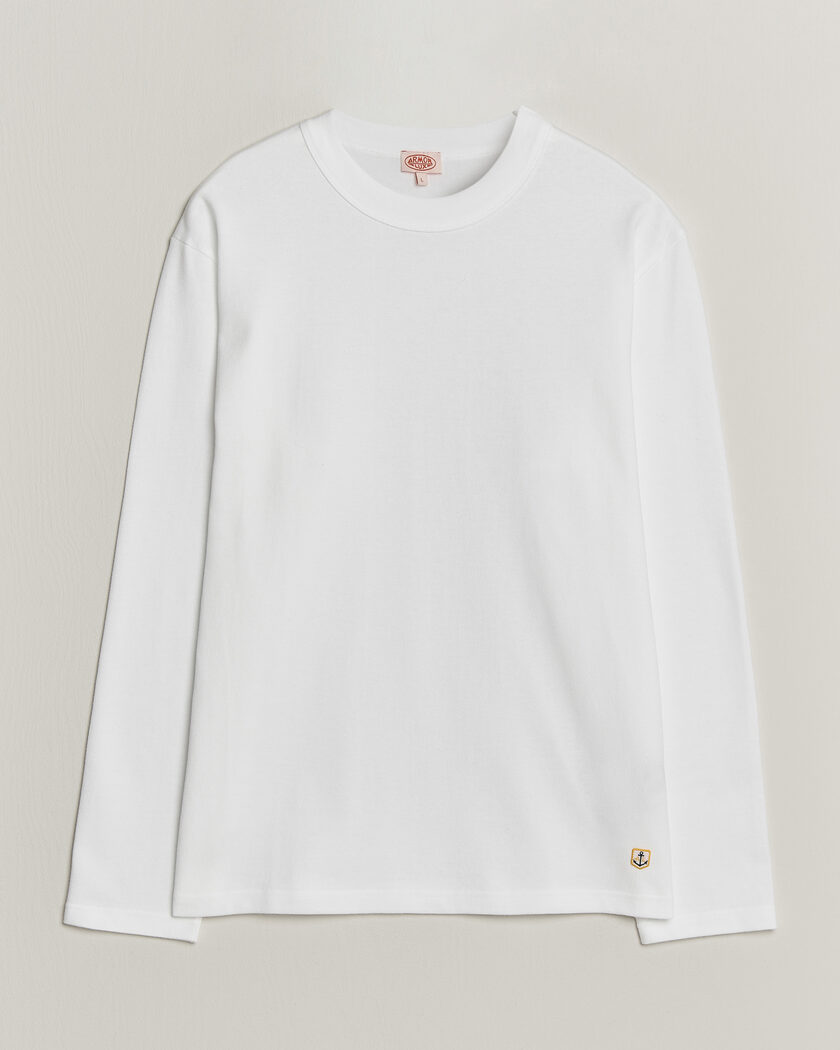 Armor-lux Heritage Long Sleeve Cotton T-Shirt White – Blanc