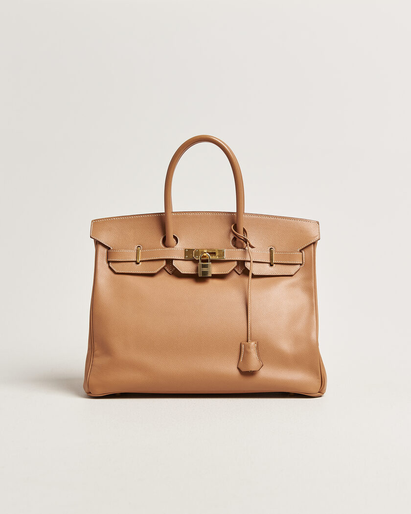 Hermès Pre-Owned Birkin 35 Courchevel Gold – Marron