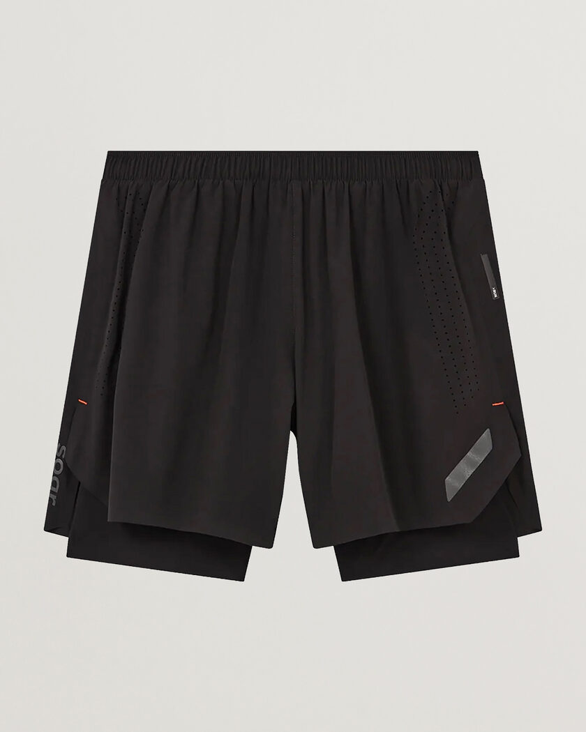 SOAR Running Dual Run Shorts Black – Noir