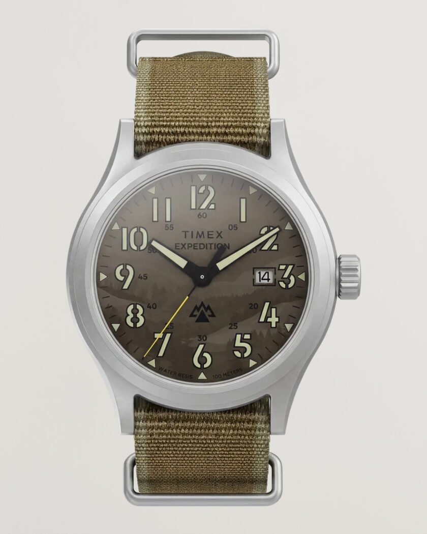 Timex Expedition Sierra Fabric Strap 40mm Khaki Camo Dial – Marron