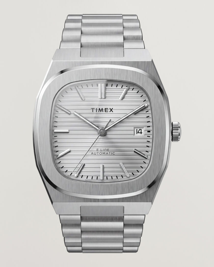 Timex Automatic E Line Stainless Steel 38mm Silver Dial – Argent