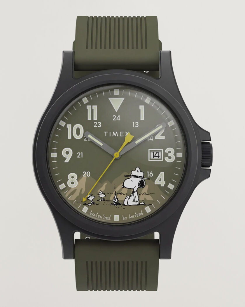 Timex Peanuts x Expedition Acadia 40mm Green Dial – Vert
