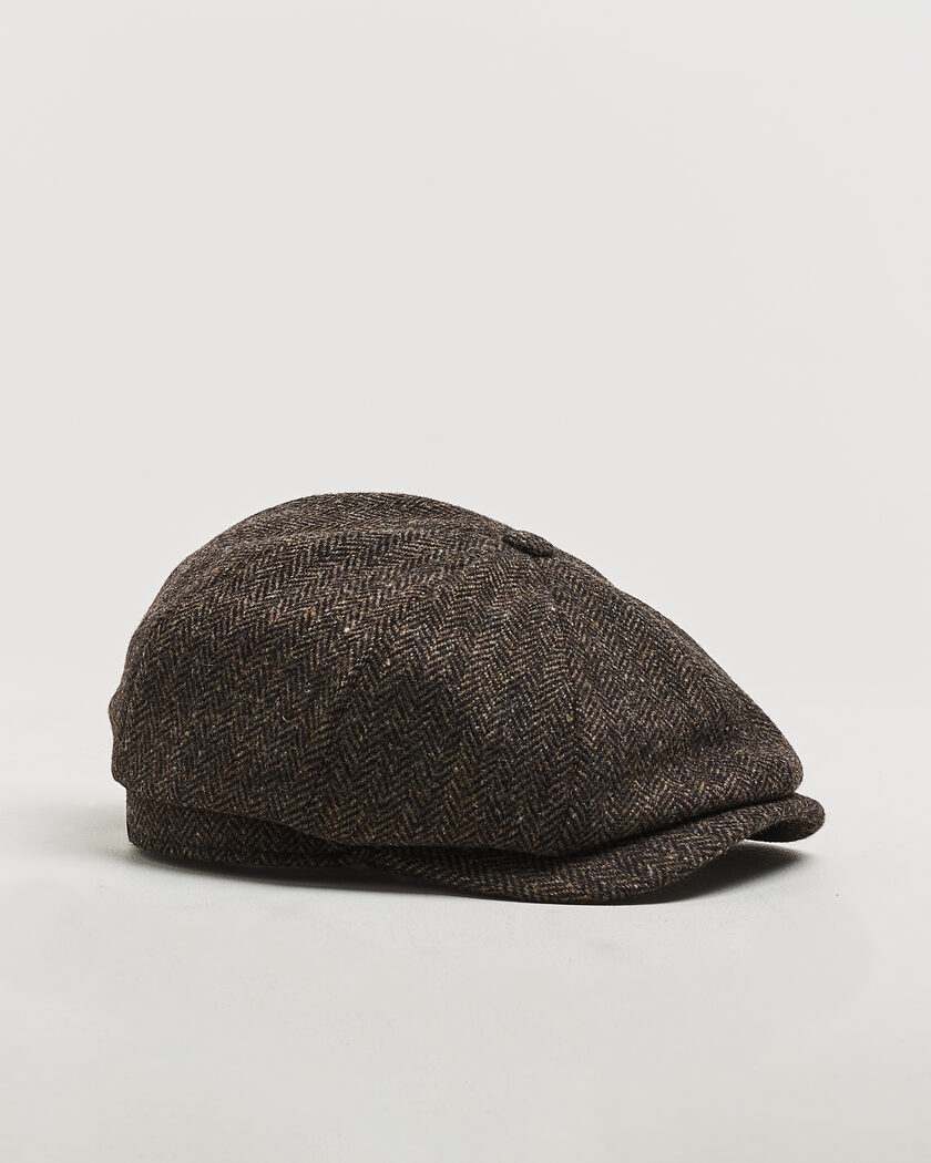 Wigéns Newsboy Classic Shetland Wool Cap Dark Brown – Marron