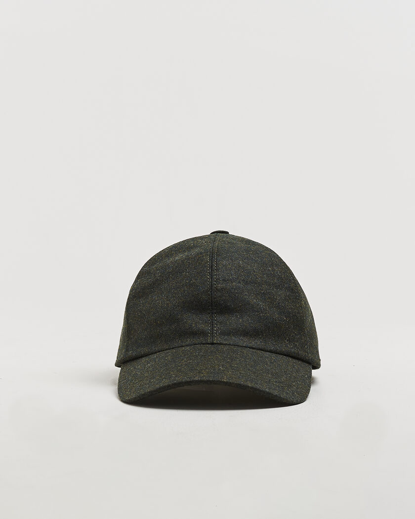 Wigéns Wool/Cashmere Baseball Cap Hunter Green – Vert