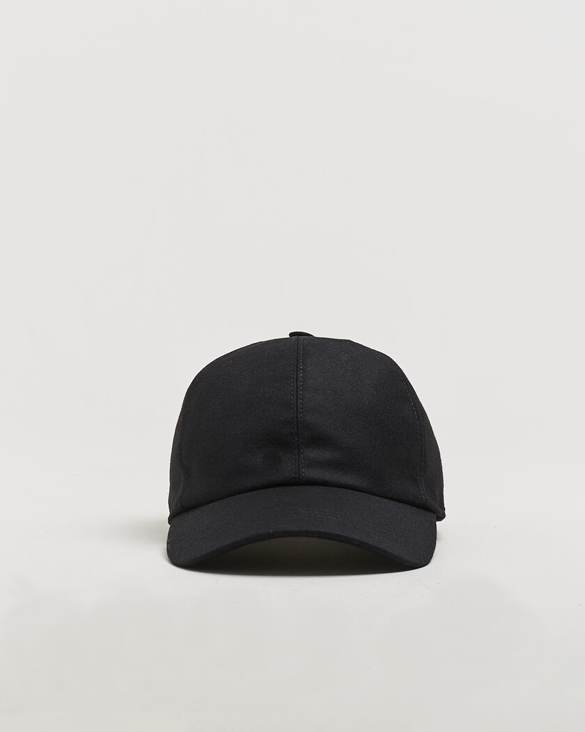 Wigéns Wool/Cashmere Baseball Cap Black – Noir