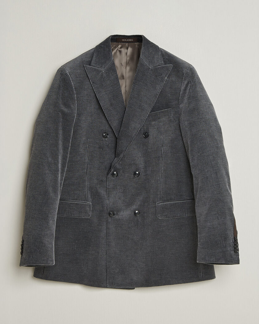 Oscar Jacobson Farris Corduroy Blazer Grey – Gris