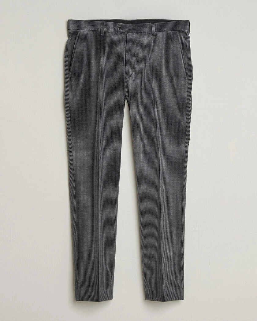  Oscar Jacobson Dandy Corduroy Trousers Grey – Gris