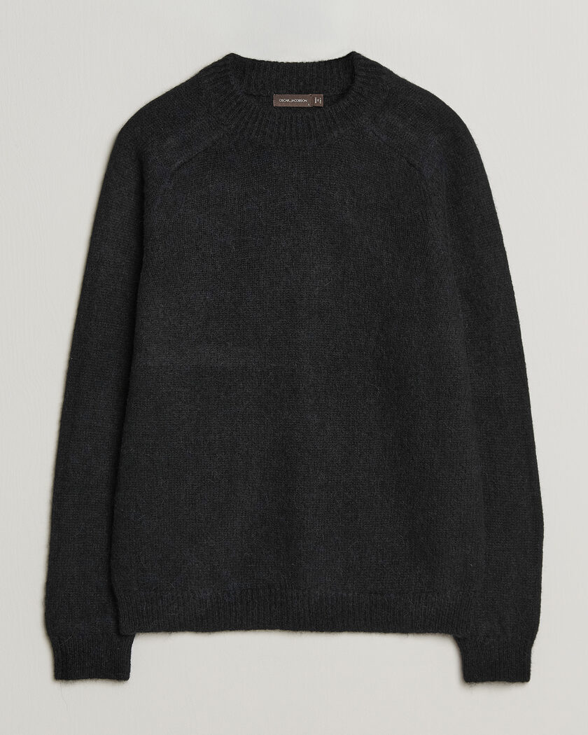 Oscar Jacobson Andie Alpacka/Merino Knitted Sweater Black – Noir