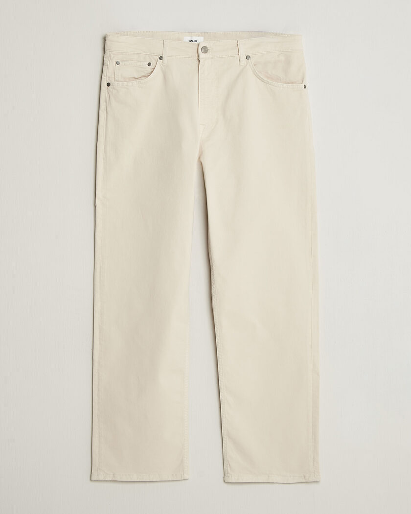 NN07 Otis Relaxed Fit 5-Pocket Pants Ivory – Blanc