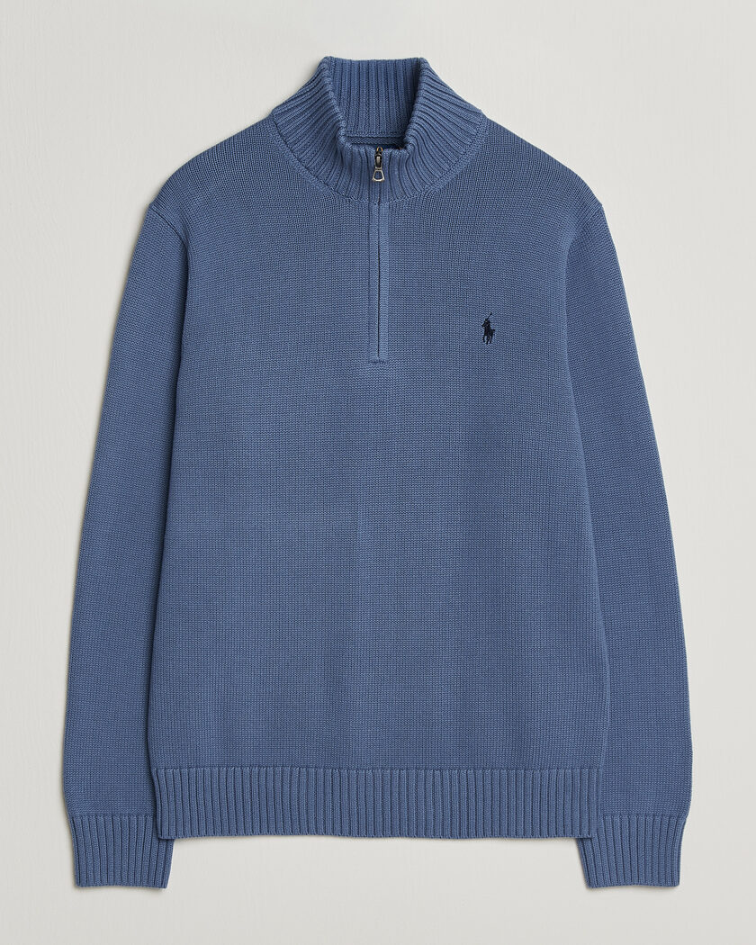 Polo Ralph Lauren Cotton Half Zip Carson Blue – Bleu
