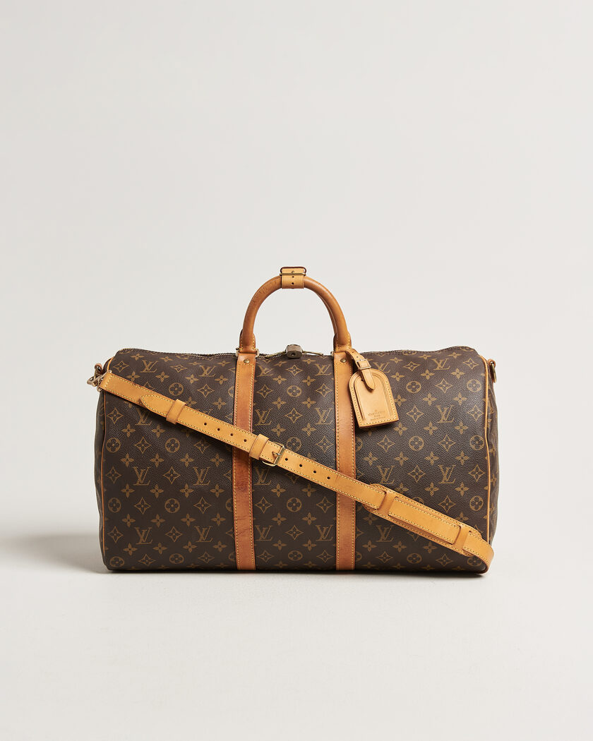Louis Vuitton Pre-Owned Keepall 50 Bandoulière Monogram – Marron