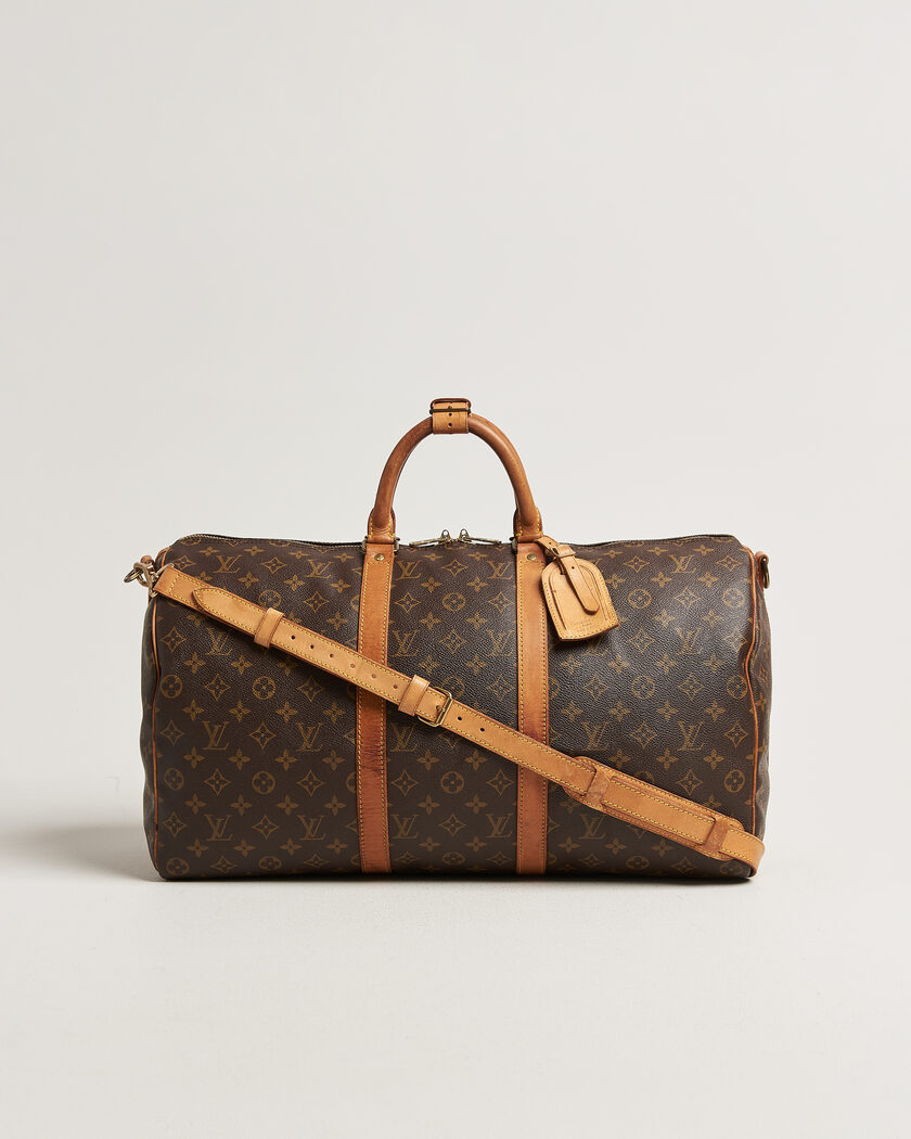 Louis Vuitton Pre-Owned Keepall 50 Bandoulière Monogram – Marron