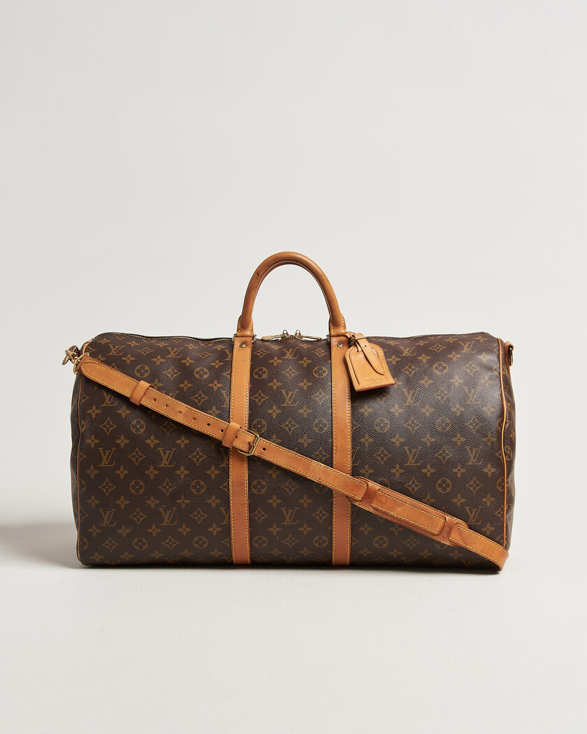 Louis Vuitton Pre-Owned Keepall 55 Bandoulière Monogram – Marron