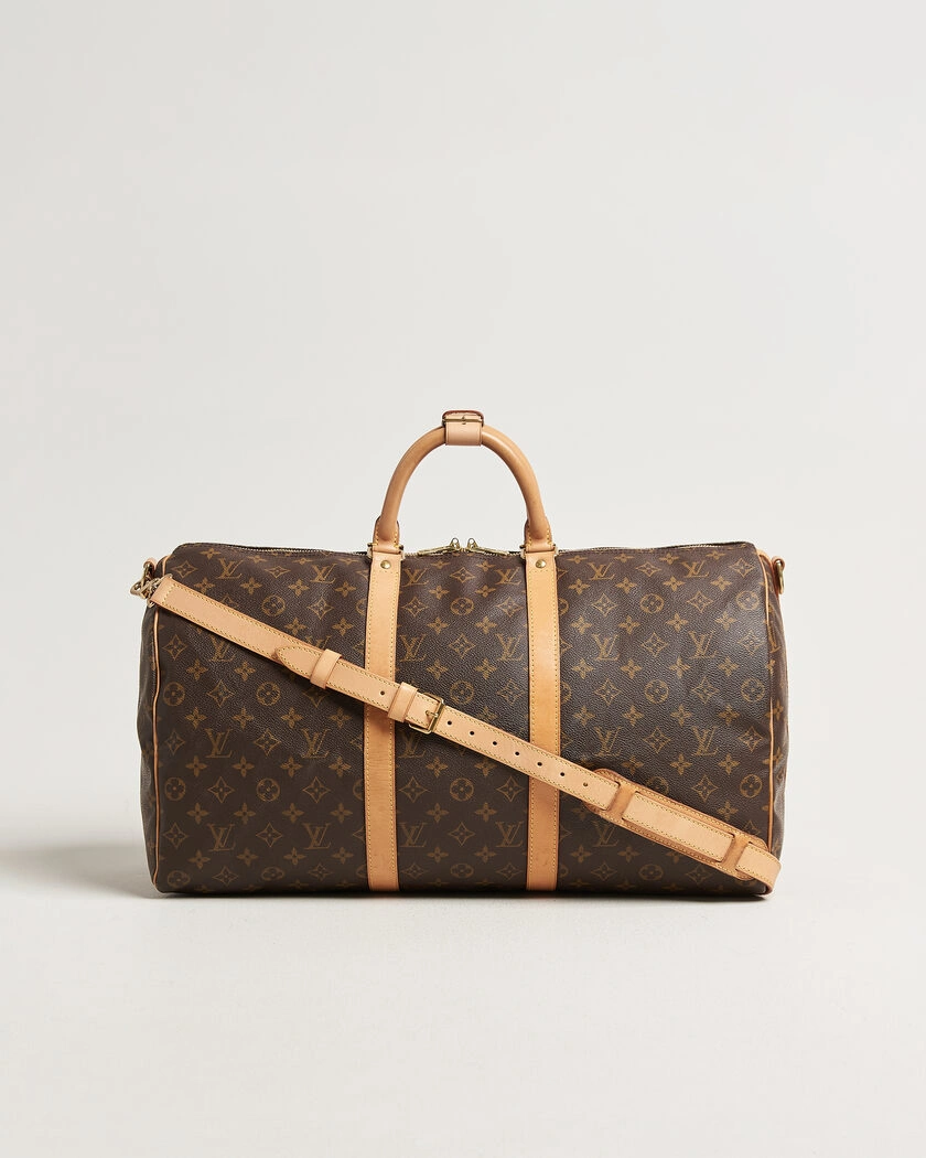 Louis Vuitton Pre-Owned Keepall 50 Bandoulière Monogram – Marron