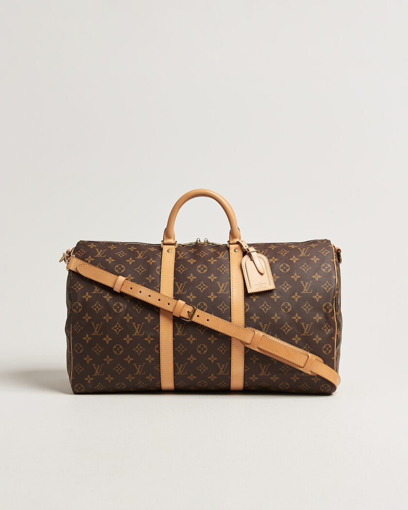 Louis Vuitton Pre-Owned Keepall 50 Bandoulière Monogram – Marron