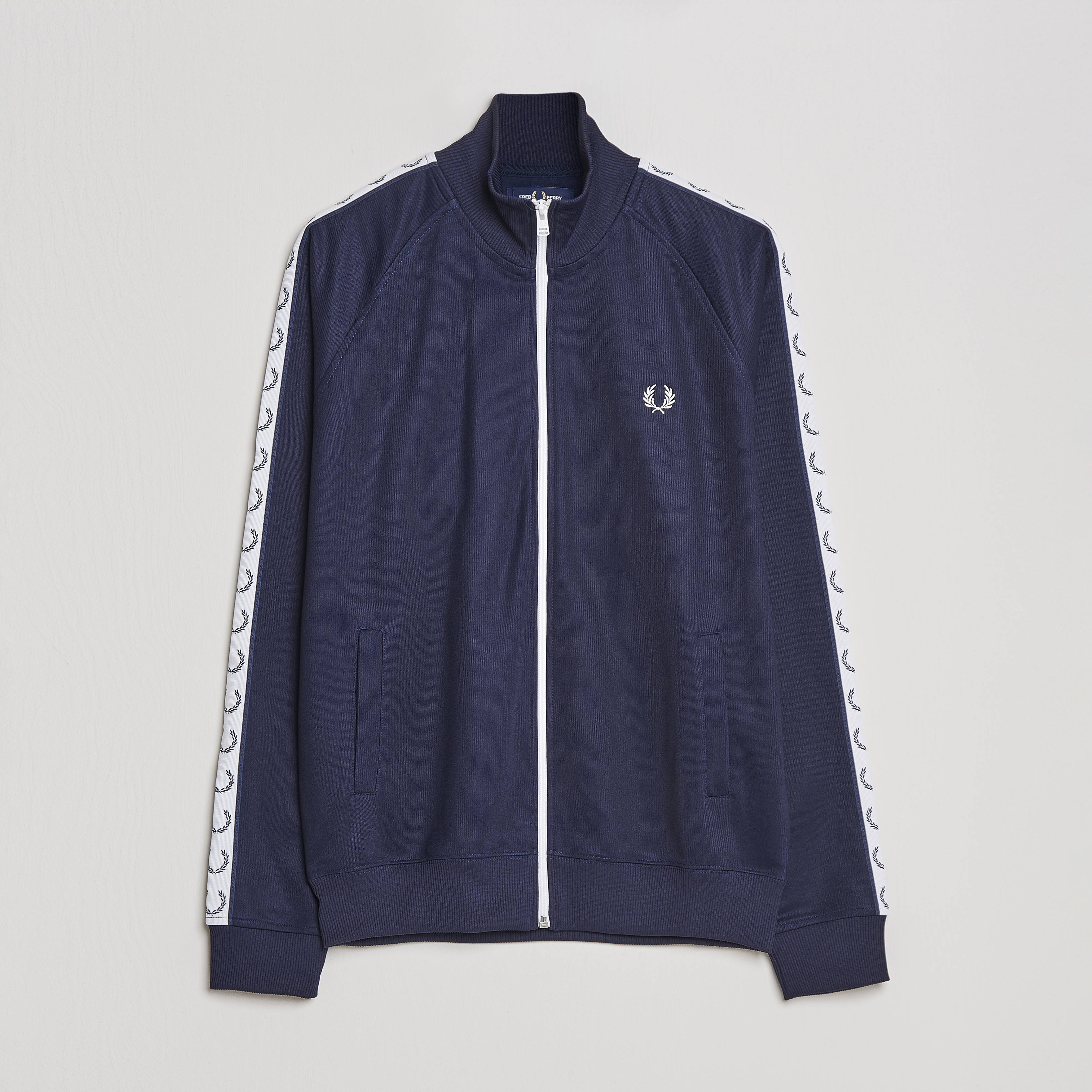 メンズウェア FRED PERRY track jacket navy Fred Perry Taped Track Jacket Carbon blue - Acheter Fred Perry