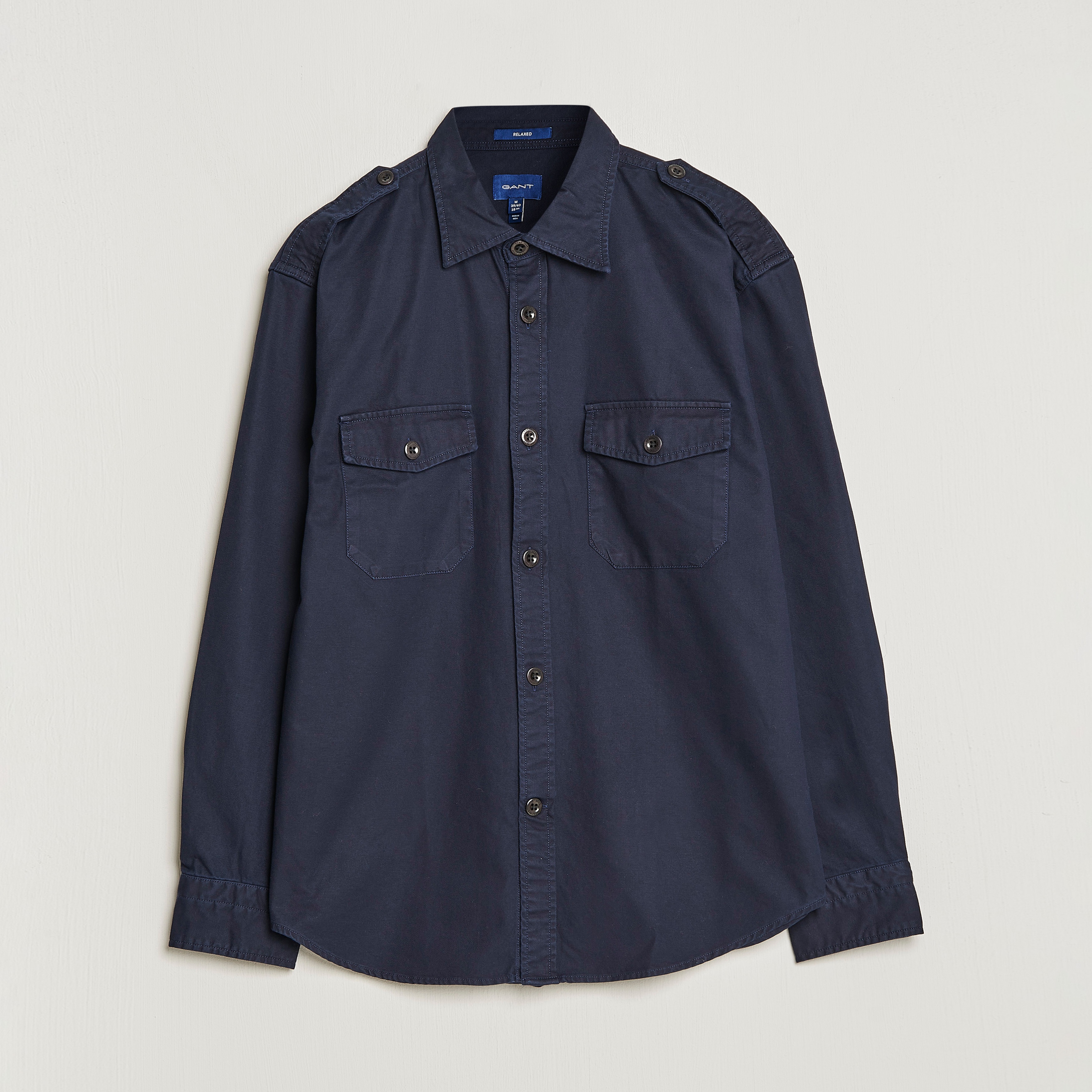 Gant Women Blue All Over Print Collar Shirt