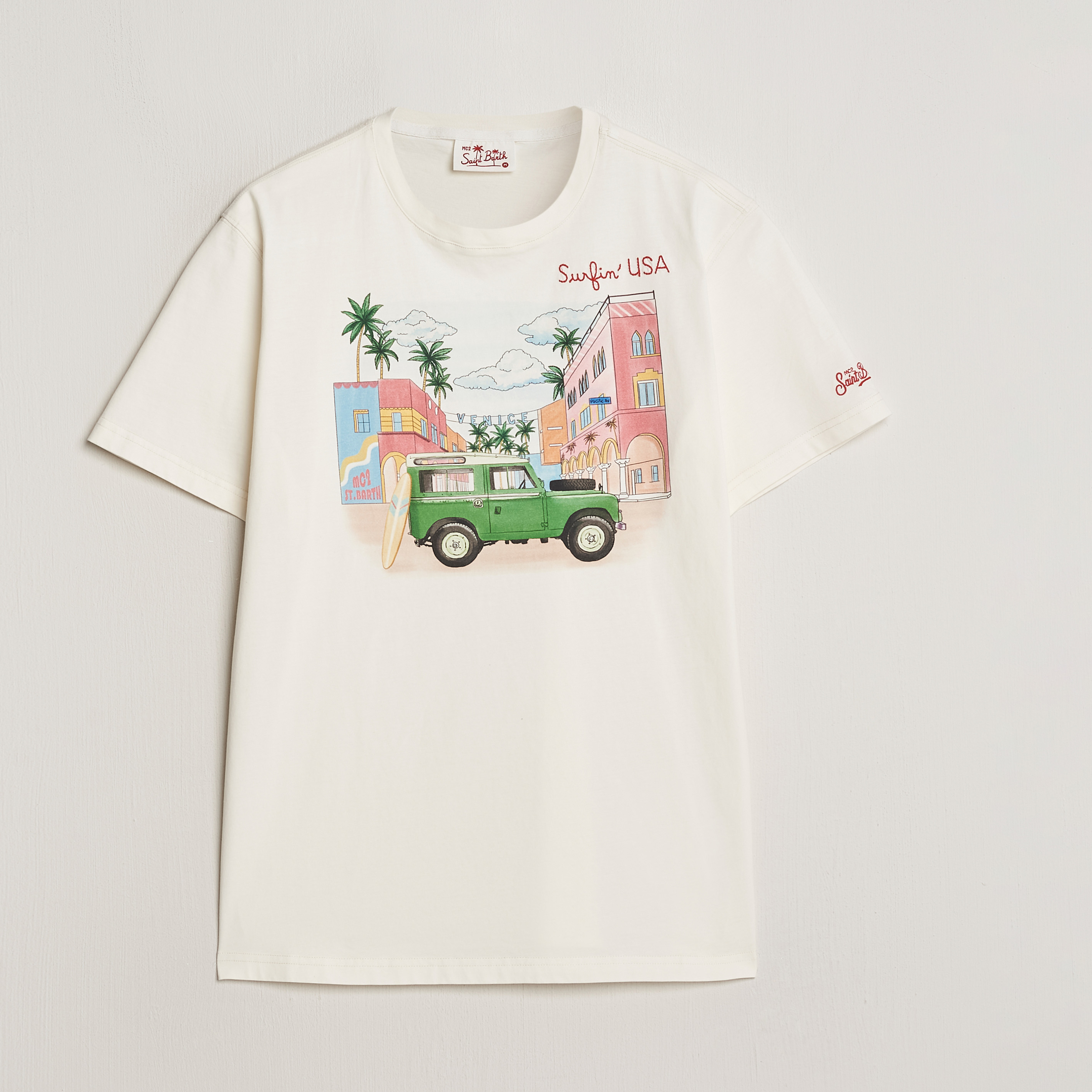 Mc2 Saint Barth Childrens Girls In T Shirt Offwhite