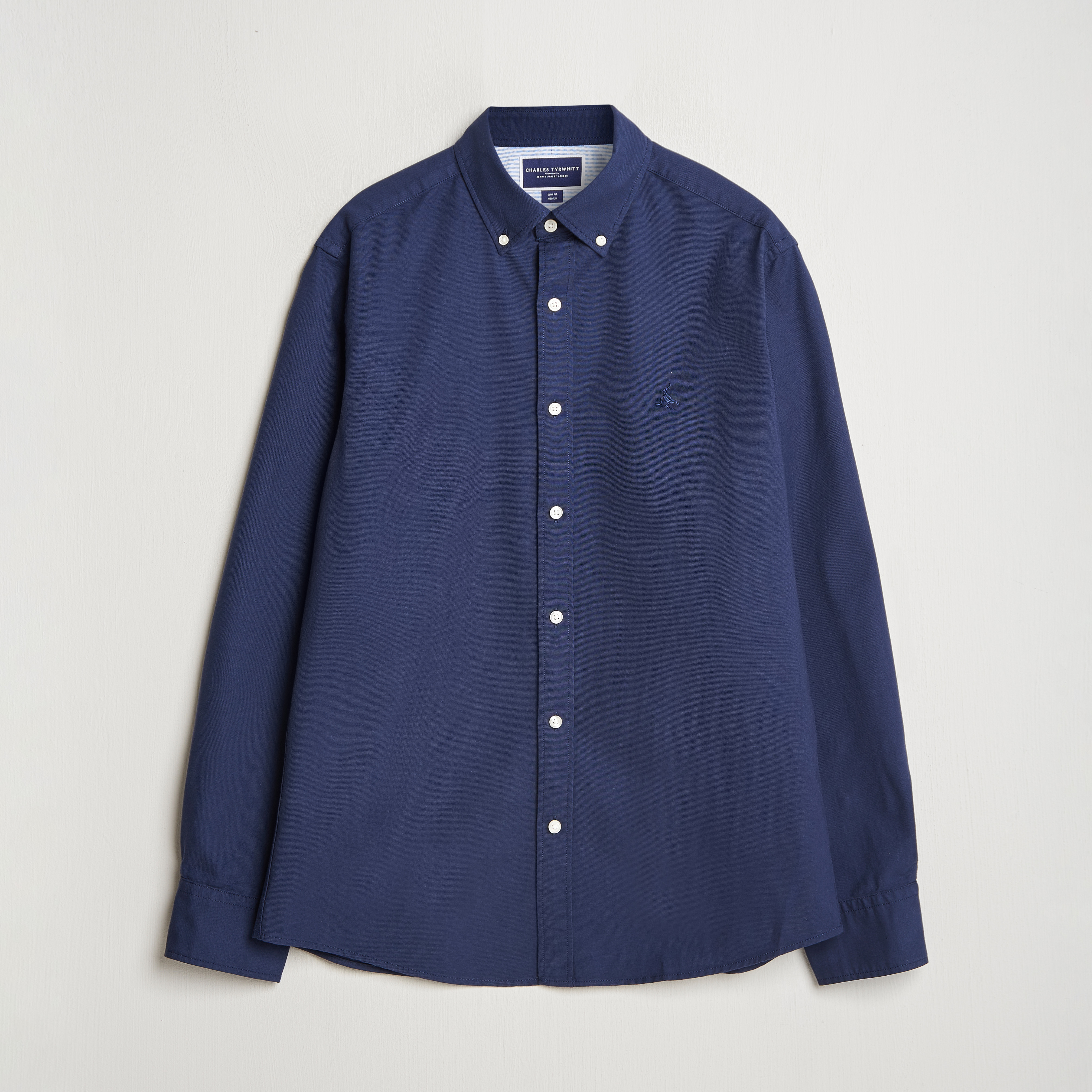 Chemise Homme Charles Tyrwhitt - Taille Col 14 1/2" - Coupe Extra-Slim - Manches Longues - Bleue